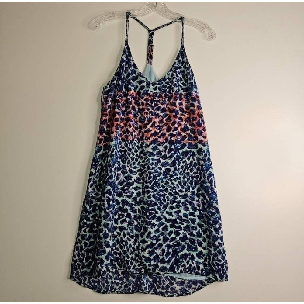 Charlie Jade XSmall Animal Print Sleeveless Silk V-Neck Sundress